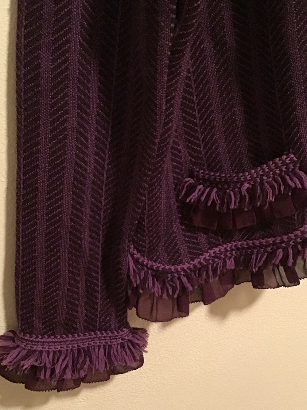 Bryan Purple Ruffled Blazer Jacket - Picture 4 of 7